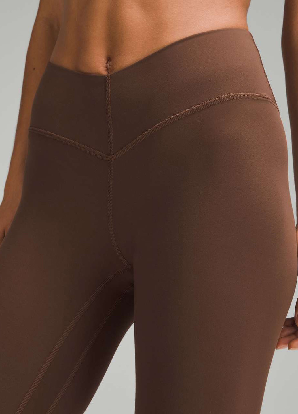 Коричневые демисезонные леггинсы Lululemon Athletica