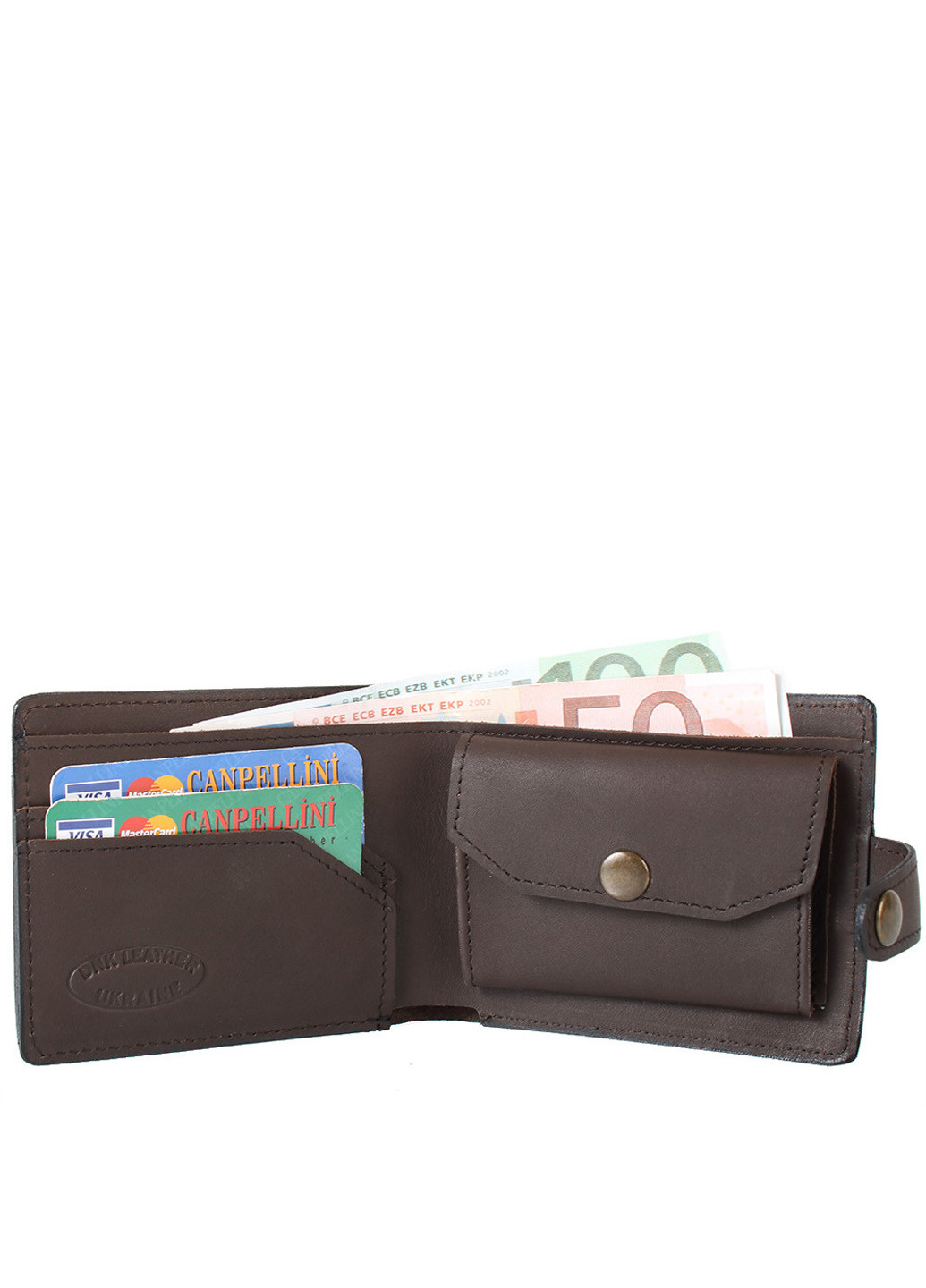 Чоловік шкіряний гаманець 11х8,5х1 см DNK Leather (195771204)