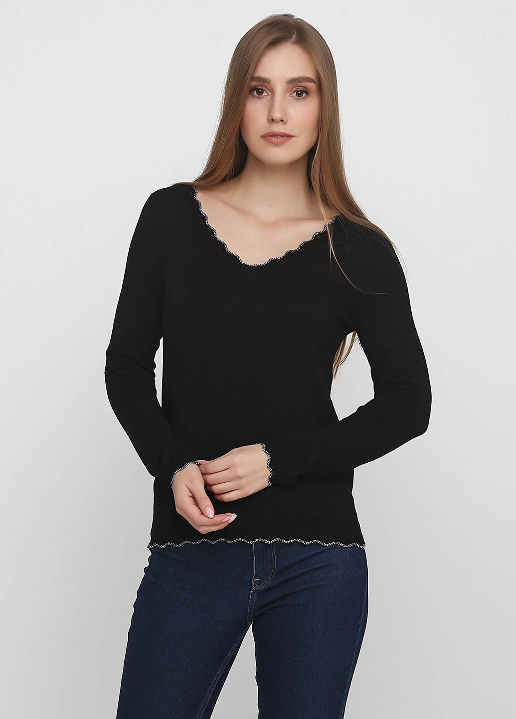 Чорний демісезонний пуловер пуловер Vero Moda