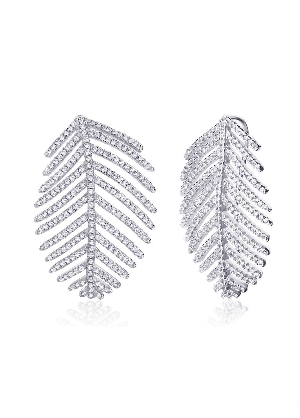 Срібні сережки з фіанітами ск2ф / 1066 Silvex925 (201169697)