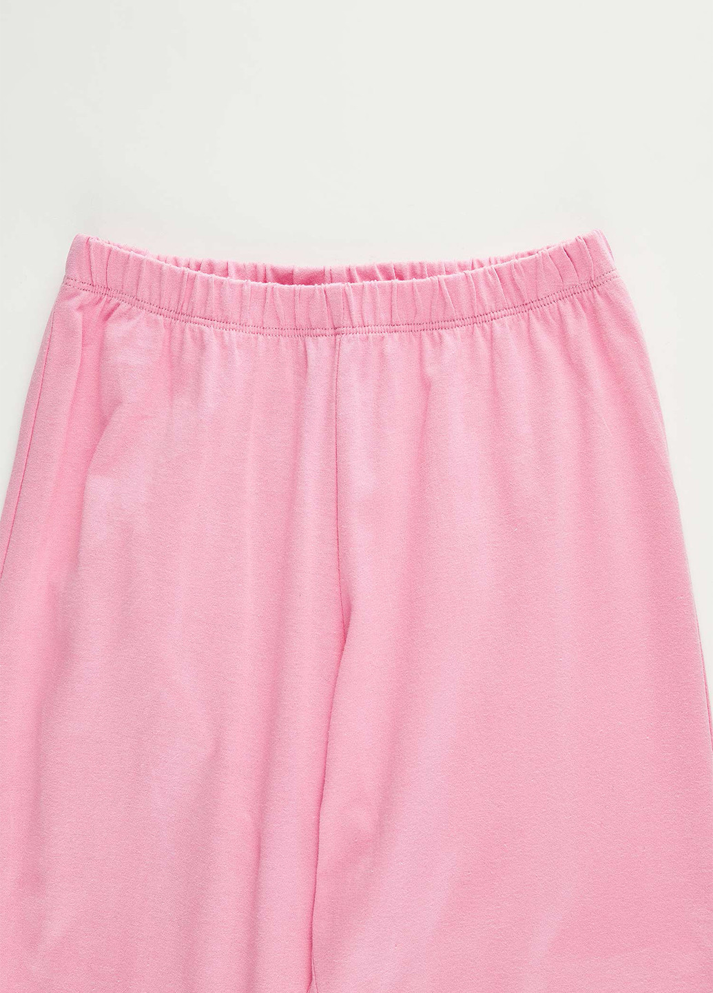 Светло-розовая всесезон пижама футболка + брюки DeFacto