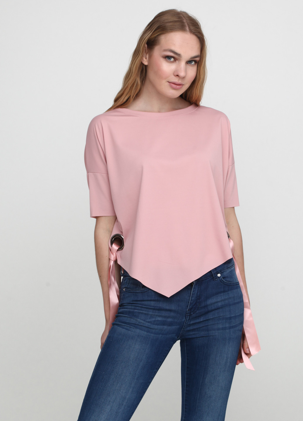 Рожева літня блуза Fervente