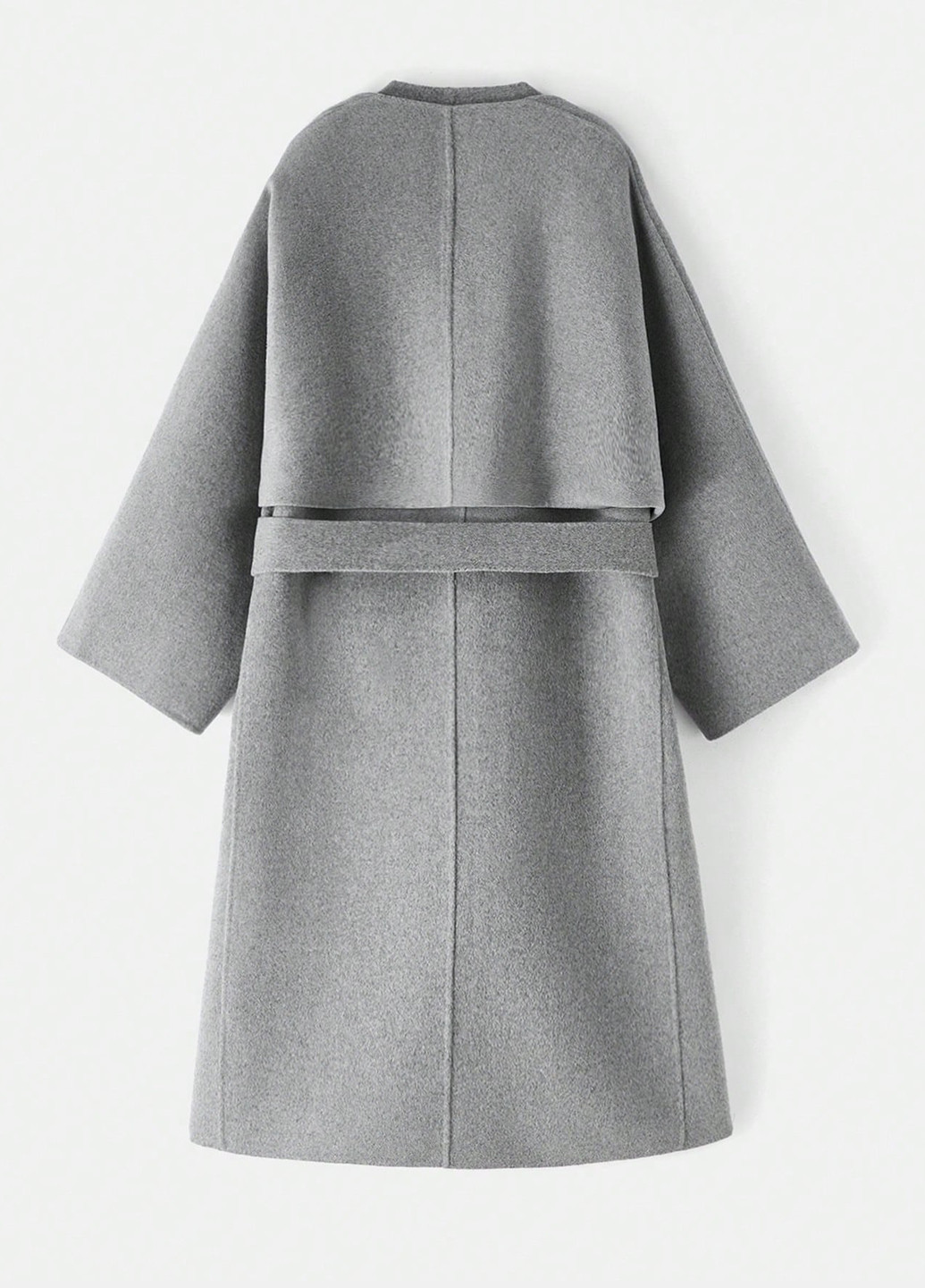 Серое демисезонное Пальто оверсайз SHEIN