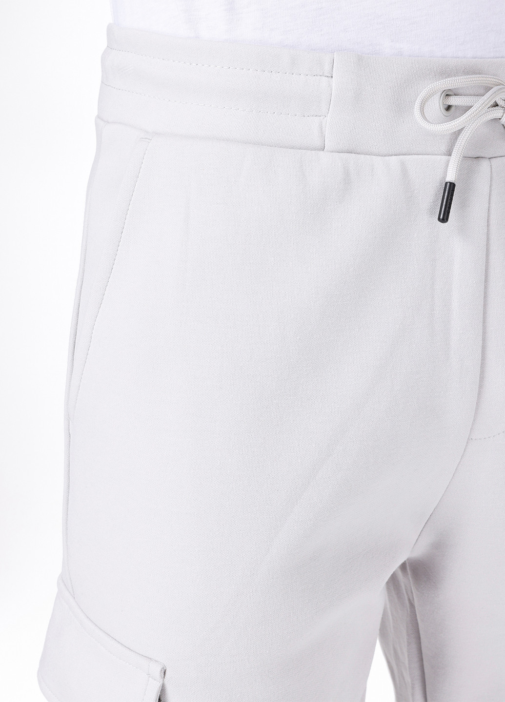 Белые спортивные демисезонные зауженные брюки Colin's