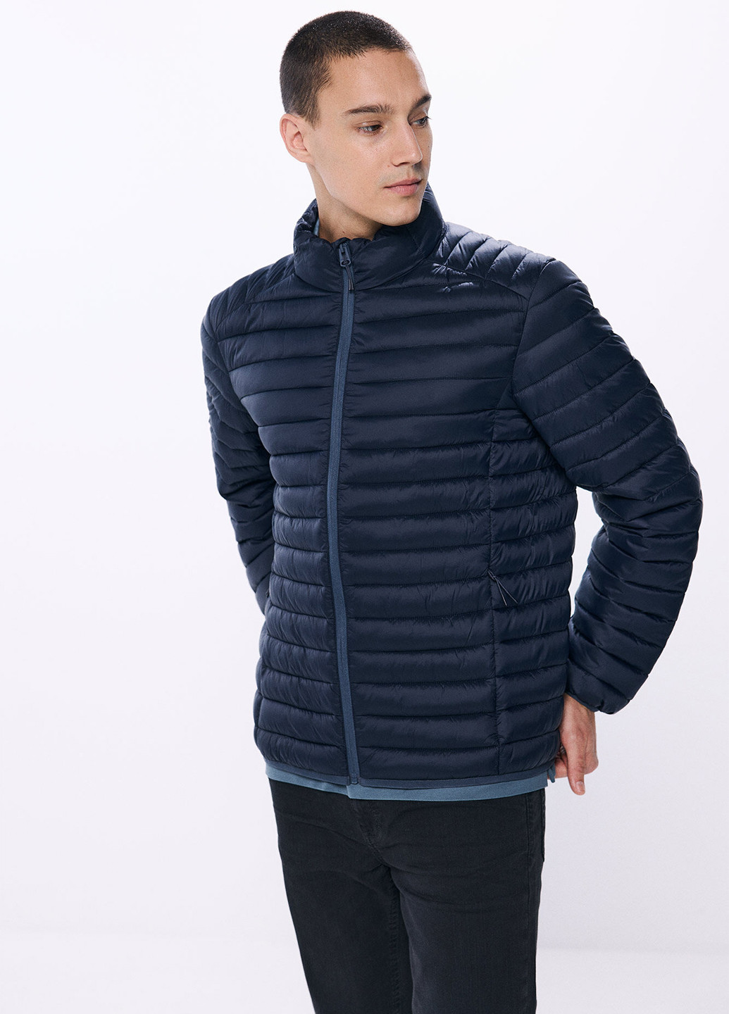 Темно-синя демісезонна куртка Springfield