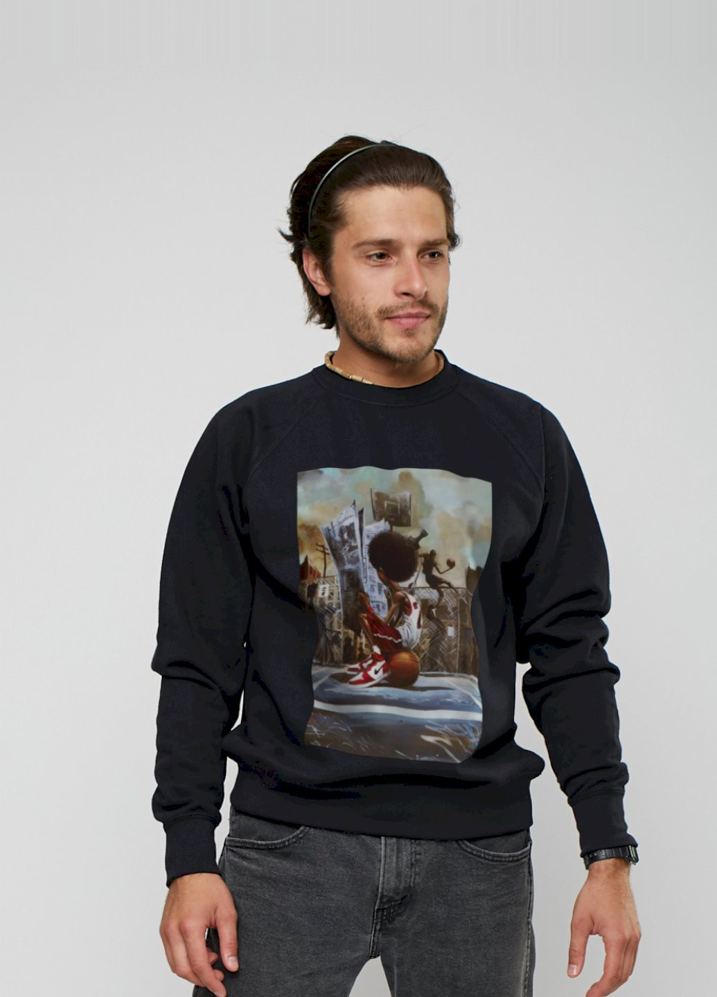 Чорний світшот YAPPI (198688789)