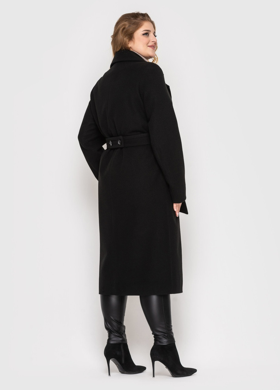 Черное демисезонное Пальто Muar Виола черный 0355 Vlavi