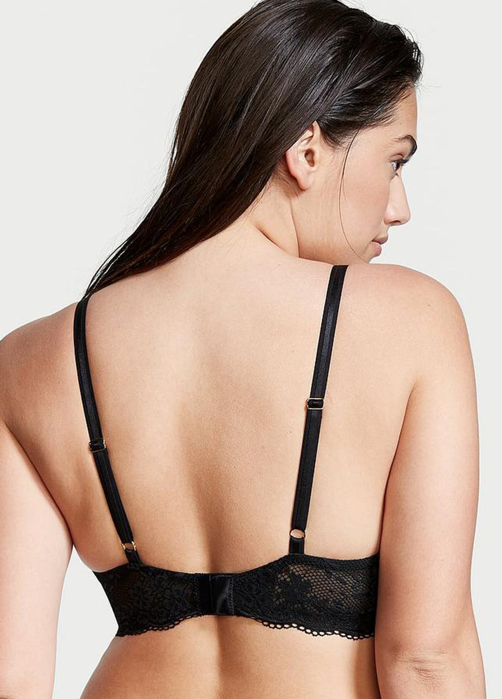 Чорний демісезонний комплект (бюстгальтер, трусики) Victoria's Secret