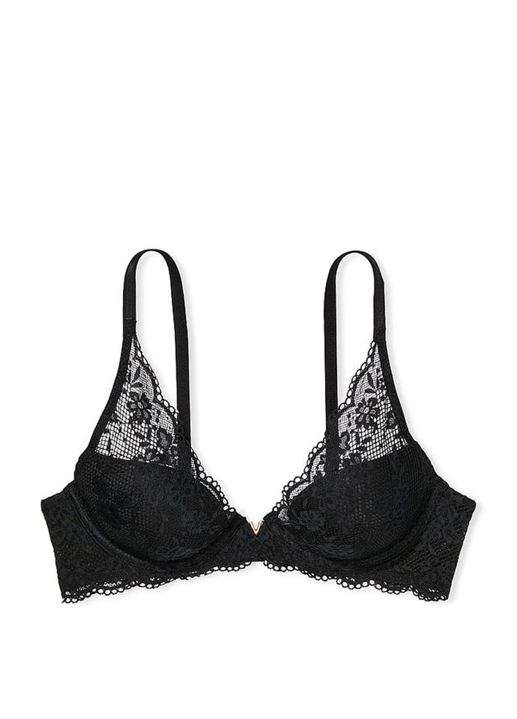 Чорний демісезонний комплект (бюстгальтер, трусики) Victoria's Secret