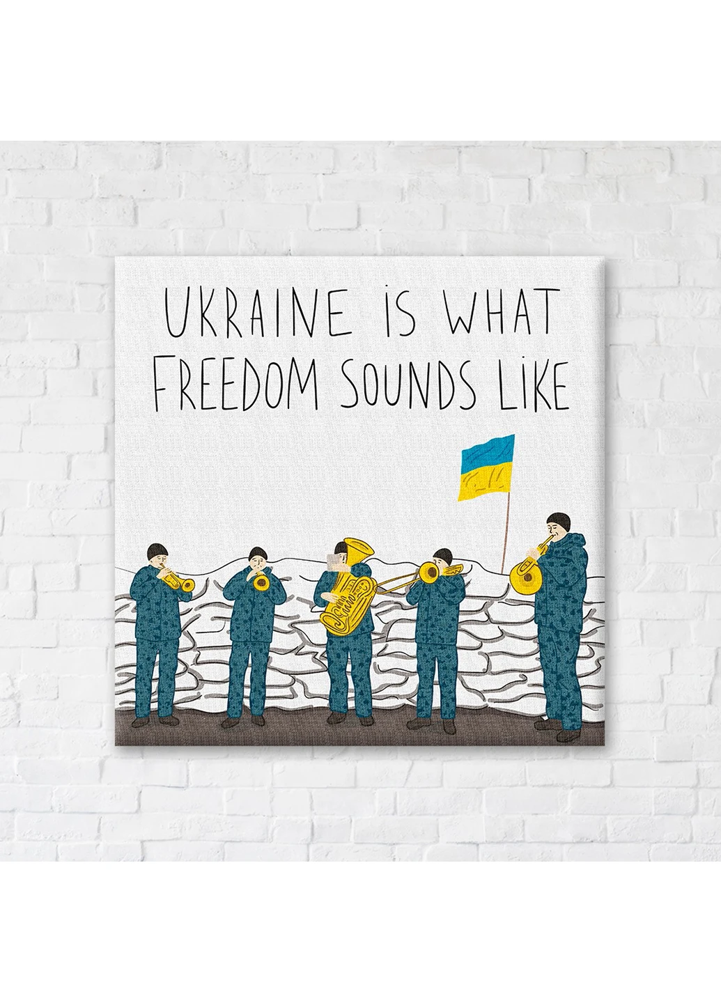 Картина-постер Музыка свободы © Алена Жук 30х30 см Brushme (254643321)