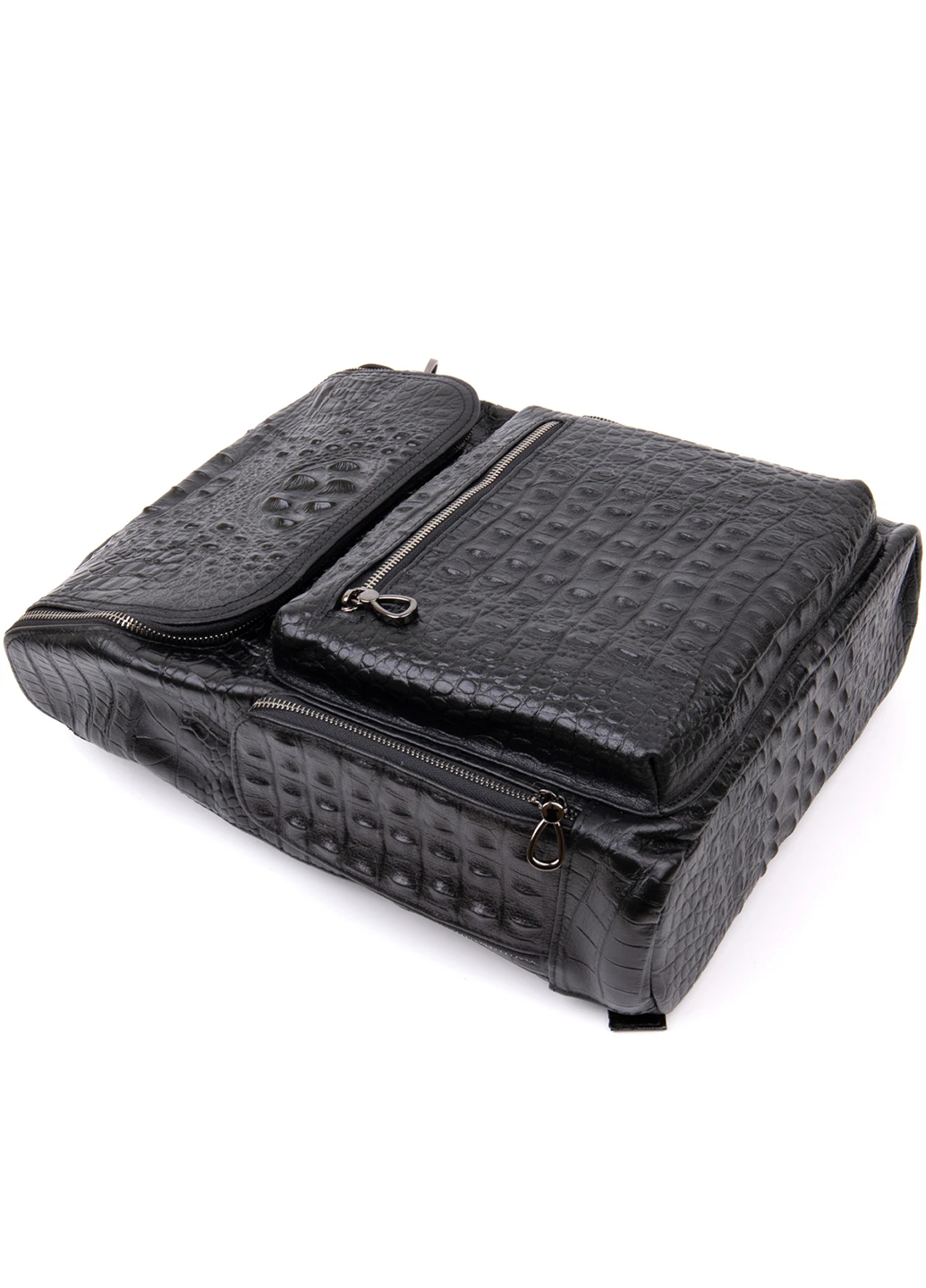 Рюкзак під рептилію шкіряний 30х37,5х9 см Vintage (252414572)