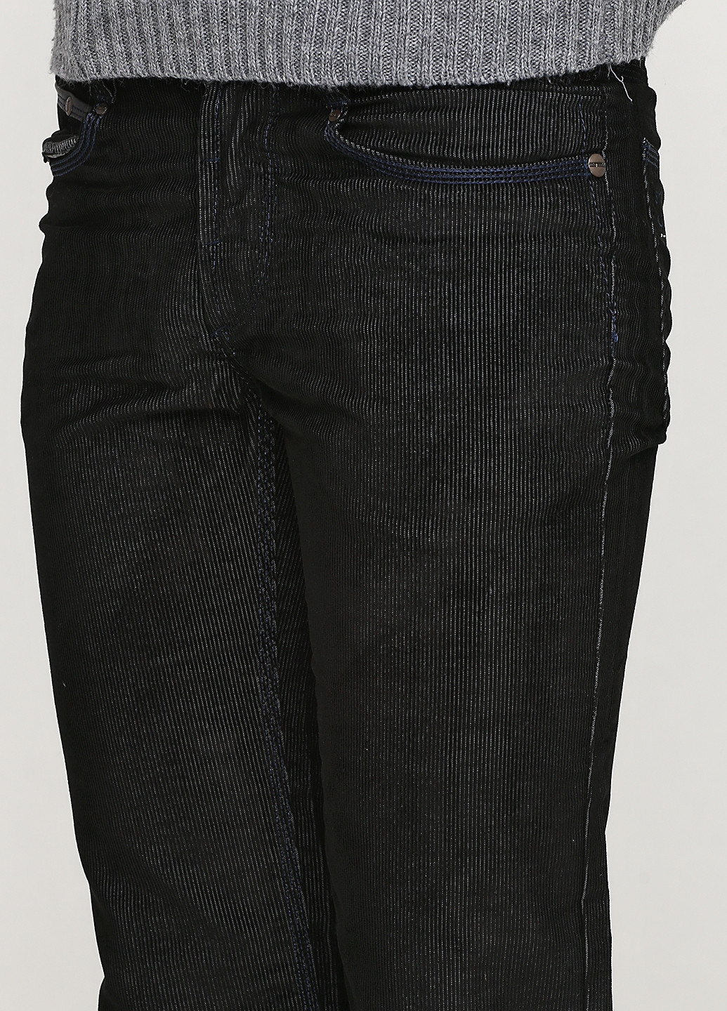 Темно-серые кэжуал демисезонные прямые брюки Jemetzzi