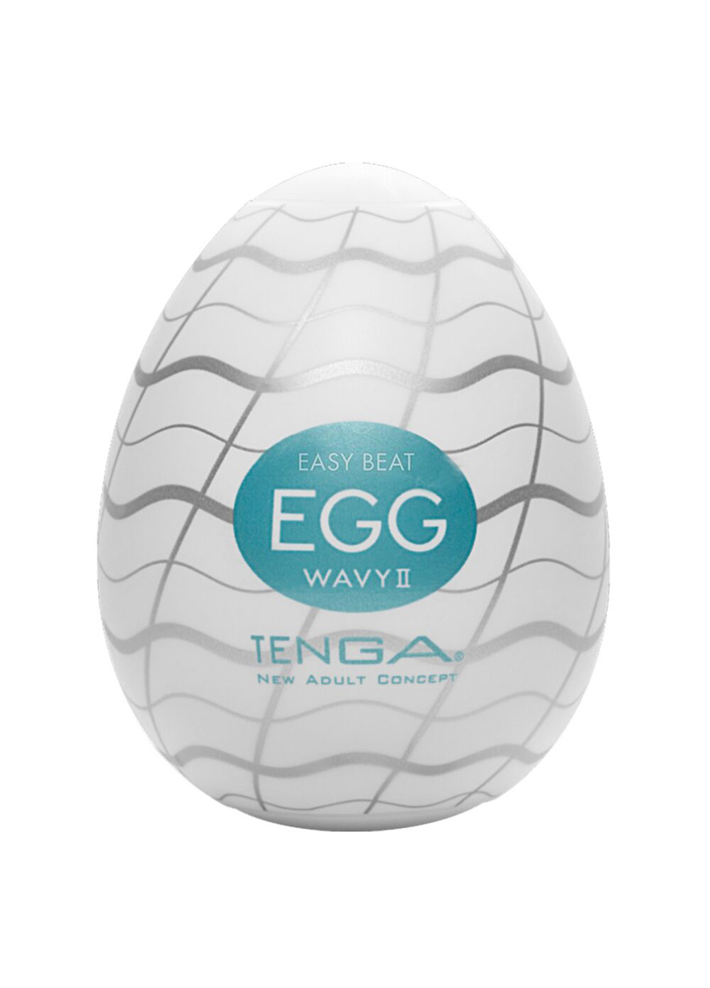 Мастурбатор-яйце Egg Wavy II з подвійним хвилястим рельєфом Tenga (254150753)