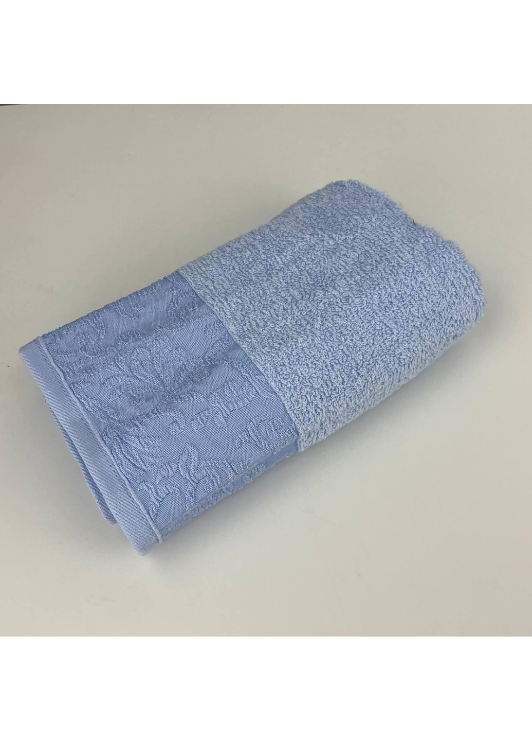 Power рушник для обличчя махровий febo vip cotton botan туреччина 6398 блакитний 50х90 см комбінований виробництво - Туреччина