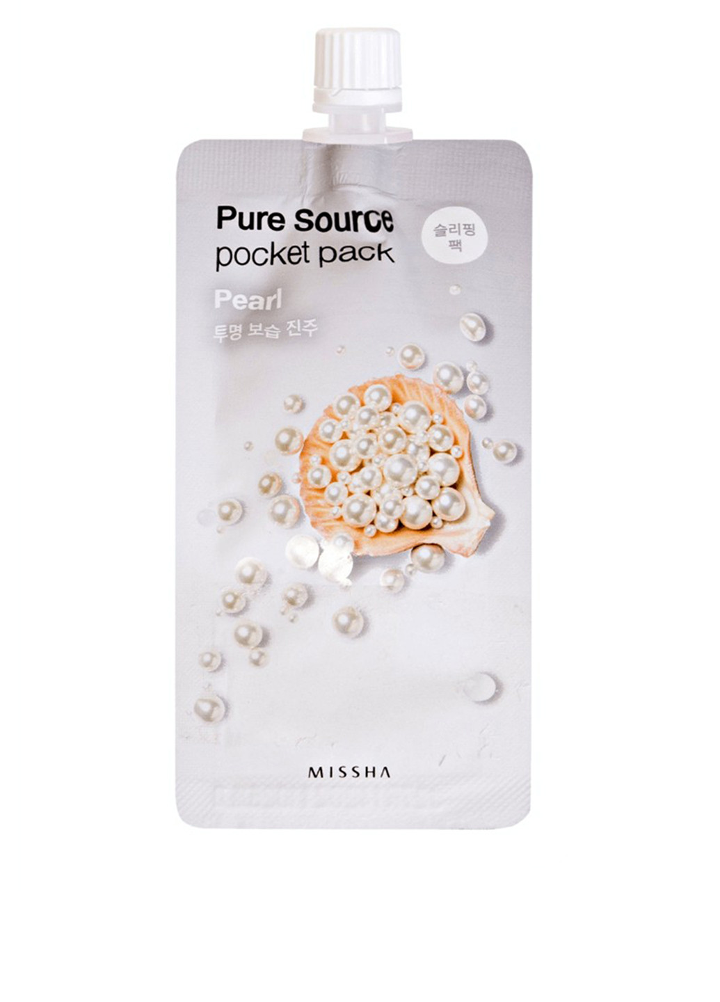Маска з перлами Pure Source Pocket Pack Pearl, 10 мл MISSHA (188630347)