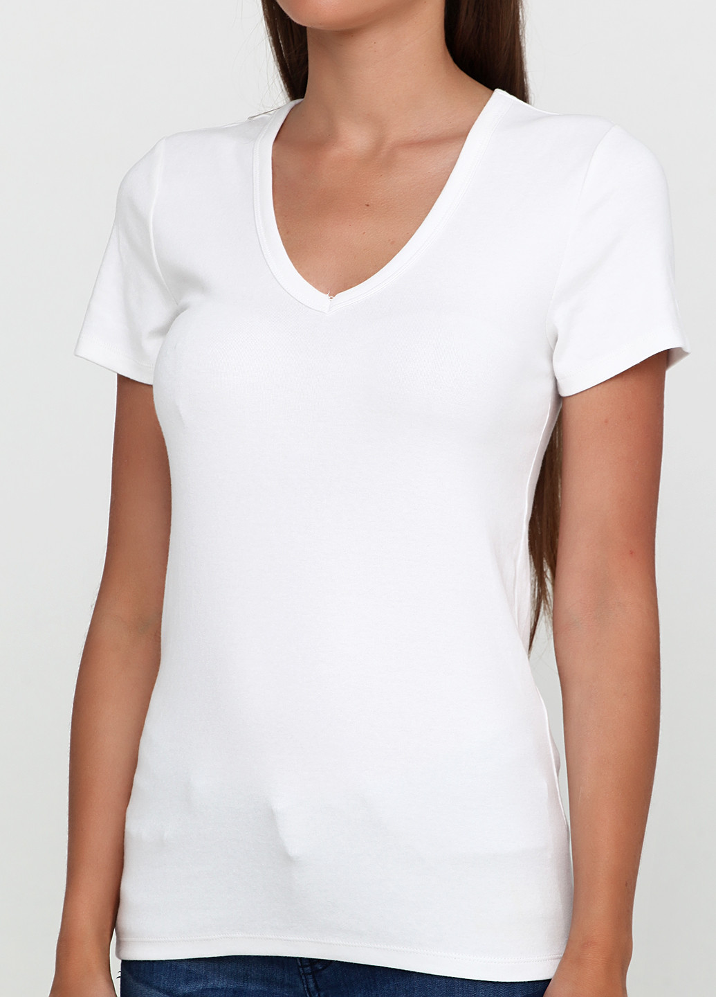 Белая летняя футболка Gap