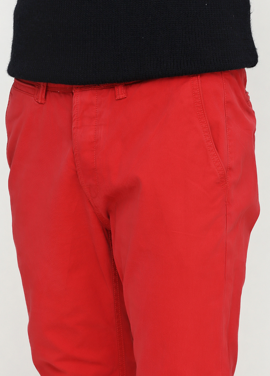 Красные кэжуал демисезонные чиносы брюки Superdry