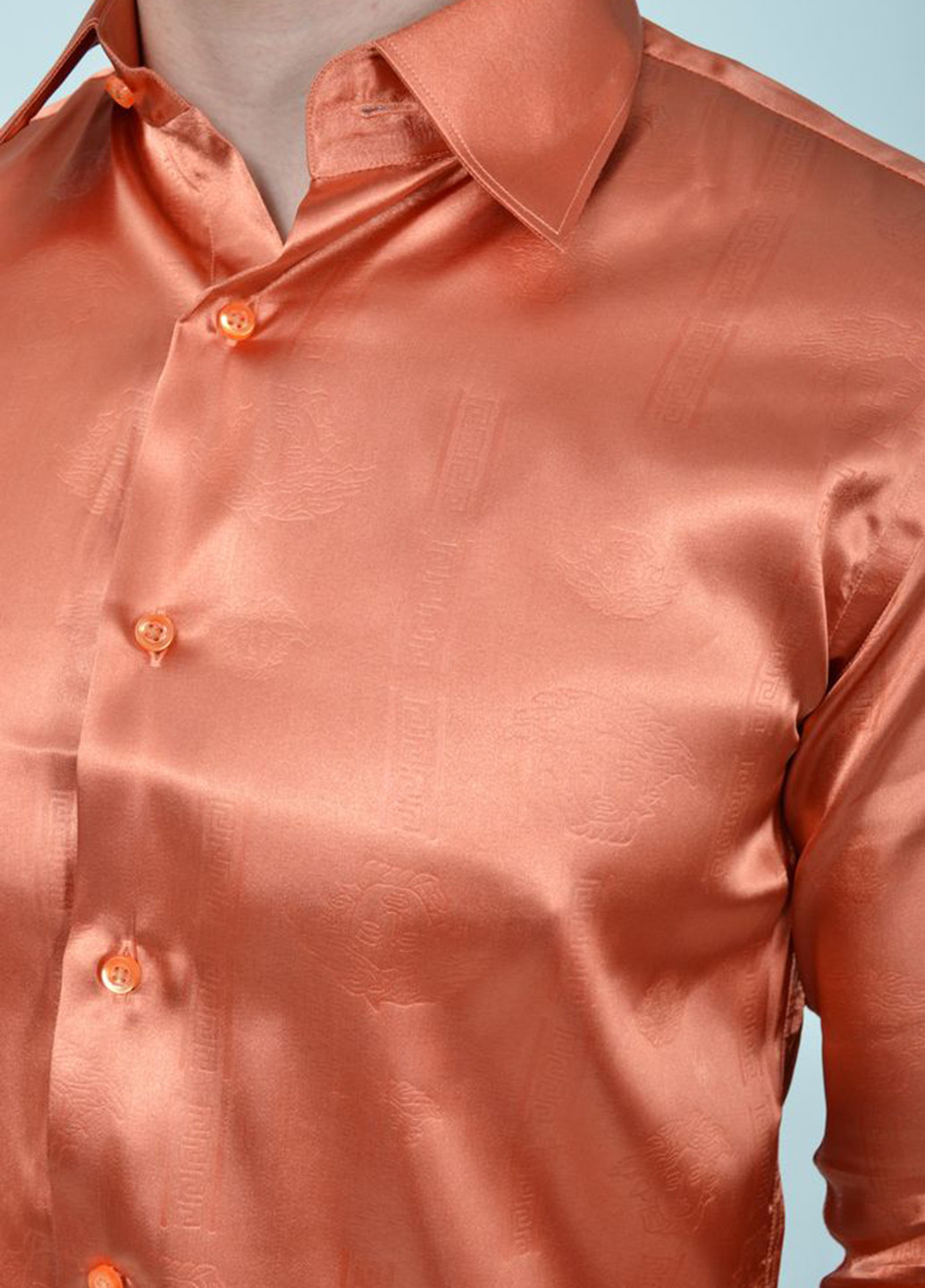 Коричневая кэжуал рубашка однотонная Pier Pasonili