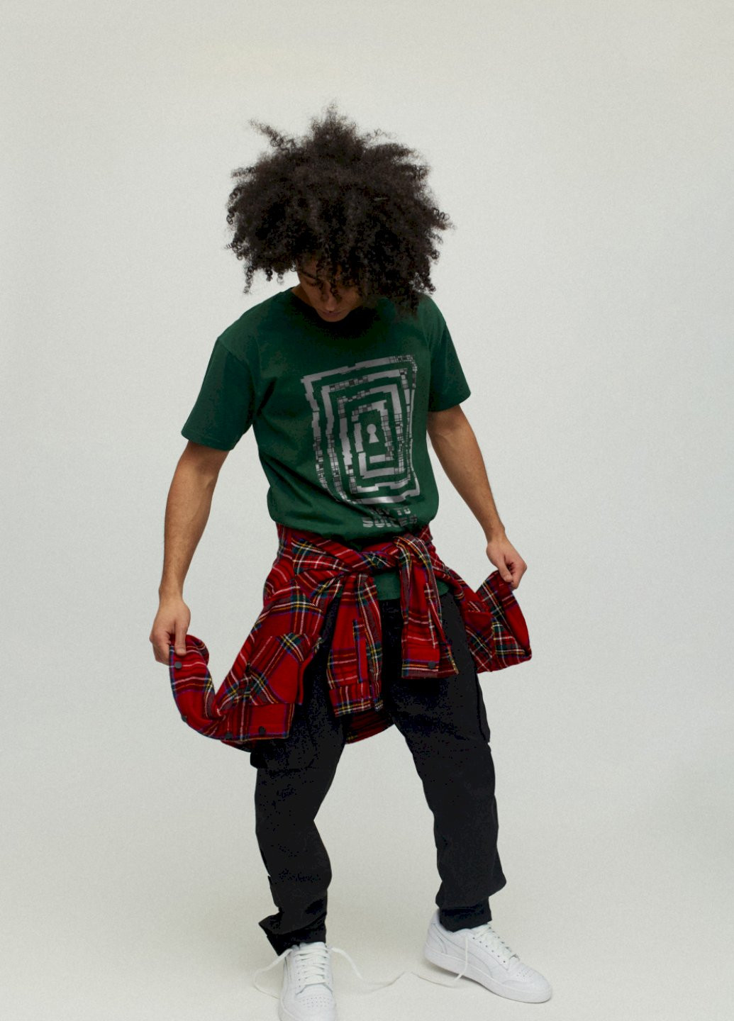 Темно-зелена футболка чоловіча YAPPI