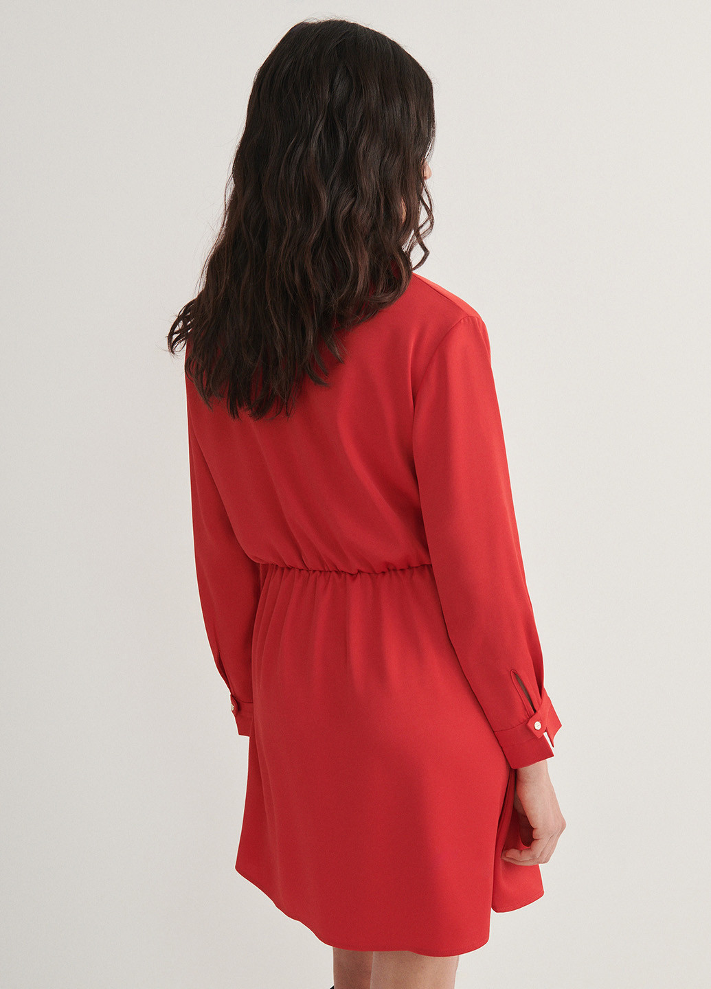 Червона кежуал сукня сукня-сорочка Reserved однотонна