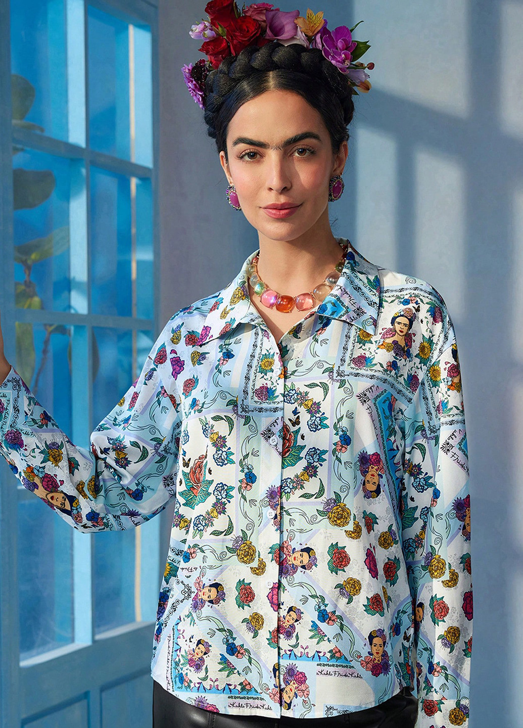 Синяя блуза SHEIN