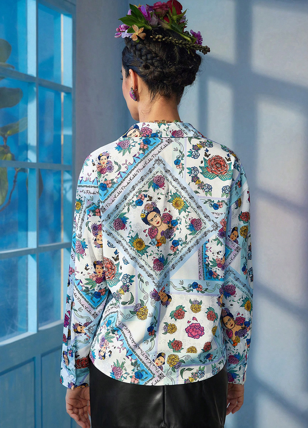 Синяя блуза SHEIN