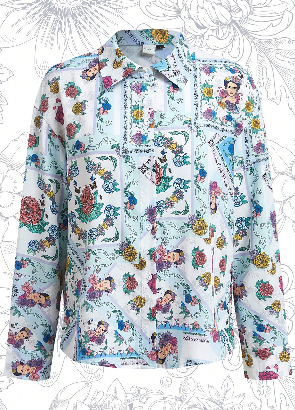 Синяя блуза SHEIN