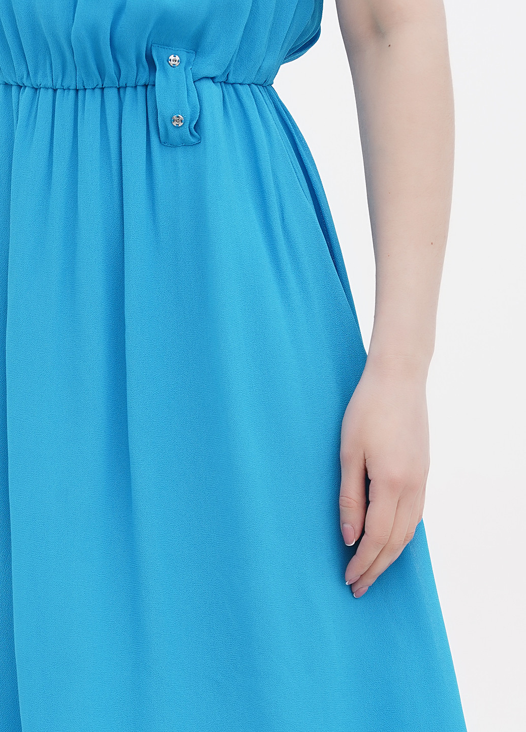 Блакитна кежуал сукня кльош Liu Jo однотонна