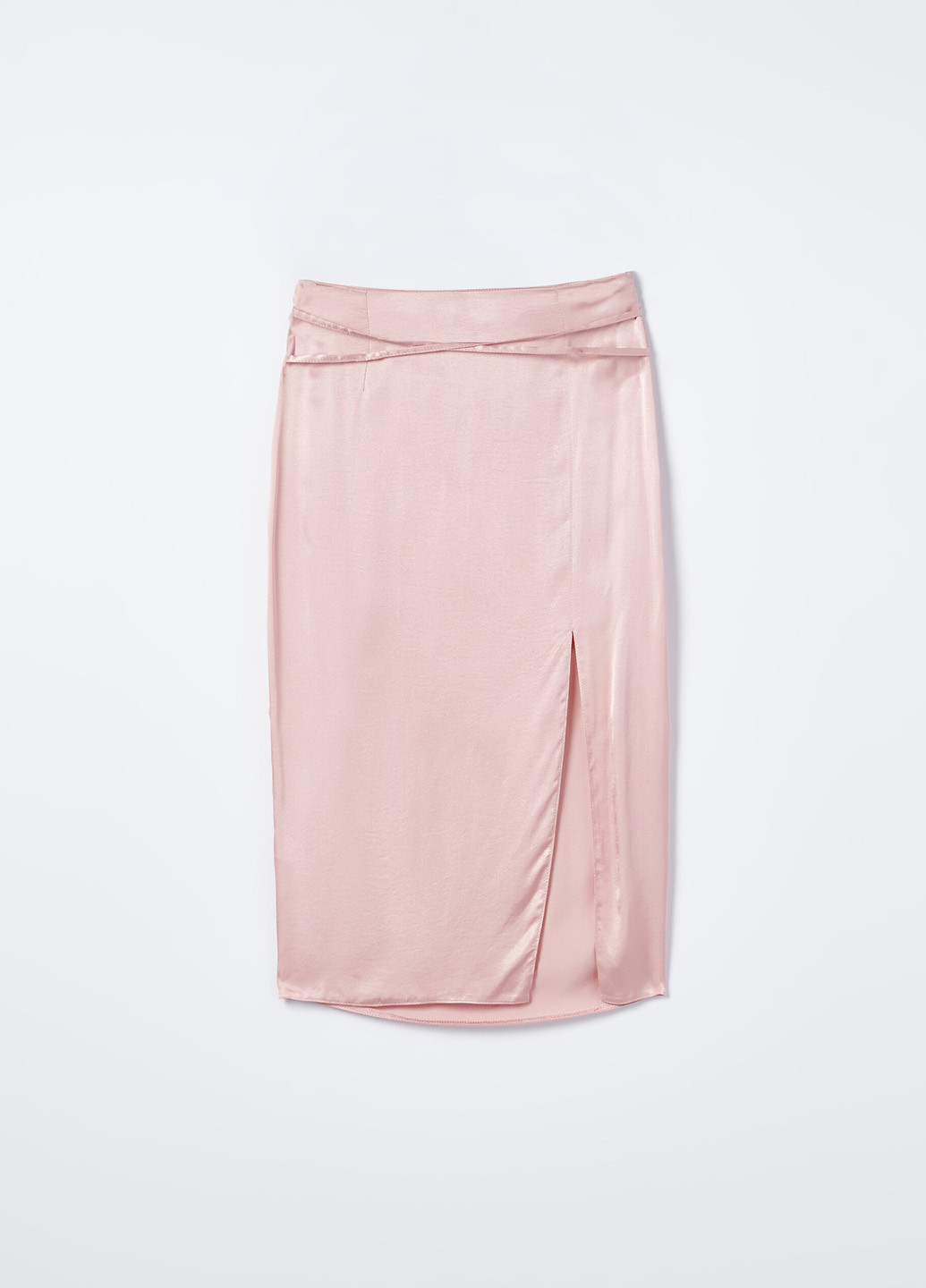Розовая кэжуал однотонная юбка Mohito карандаш
