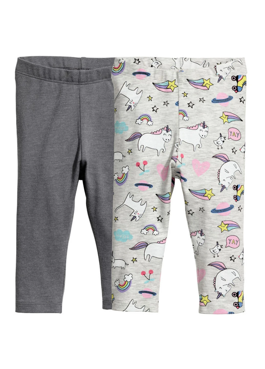 Комбинированные демисезонные леггинсы (2шт.) H&M
