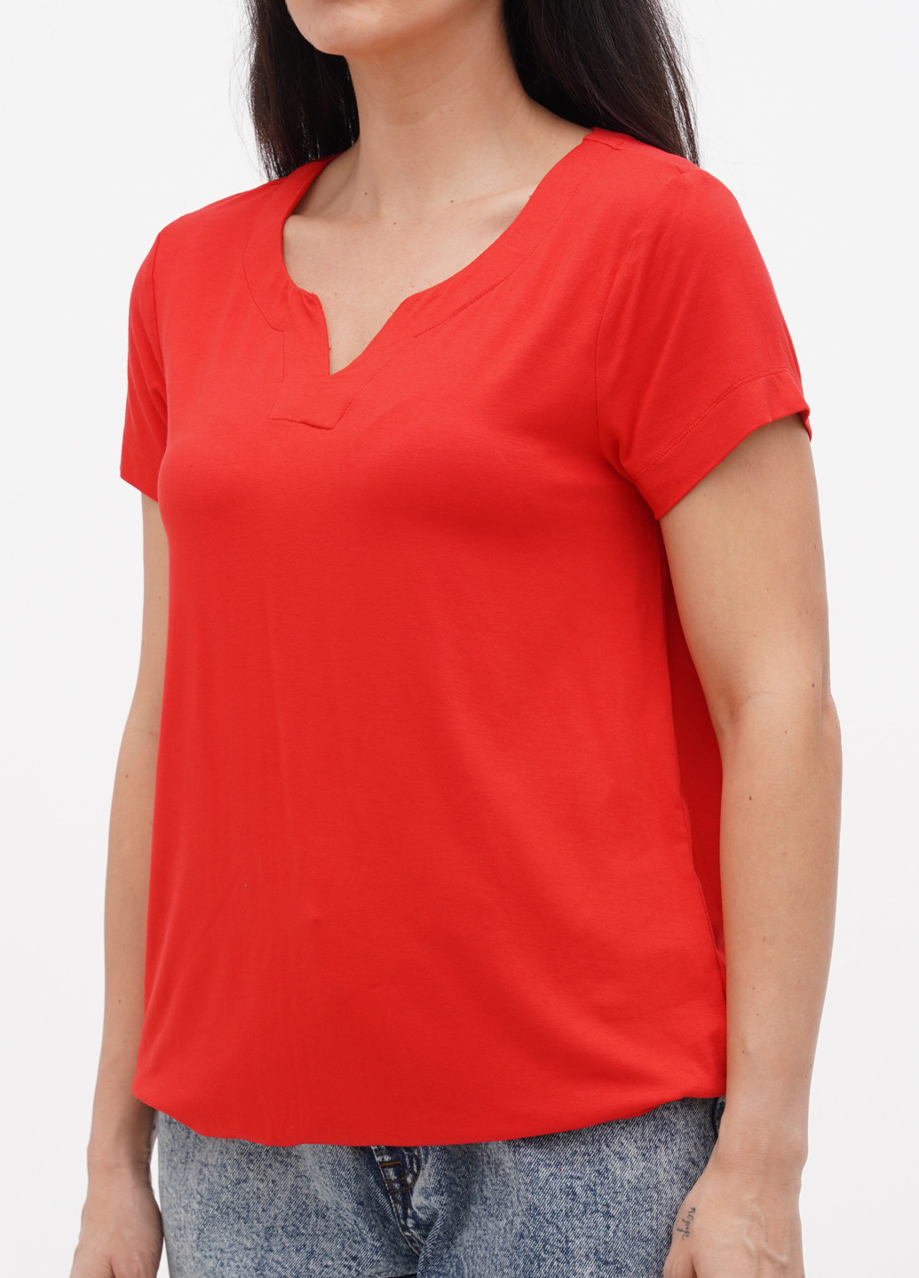 Красная летняя футболка Kaffe