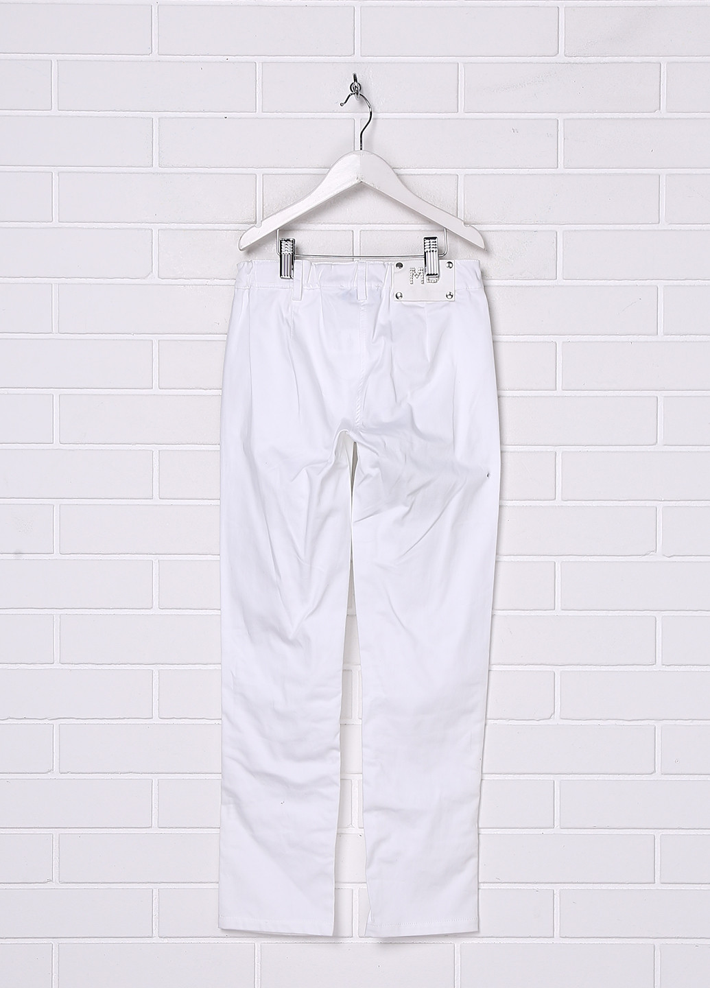 Белые кэжуал демисезонные прямые брюки Blumarine