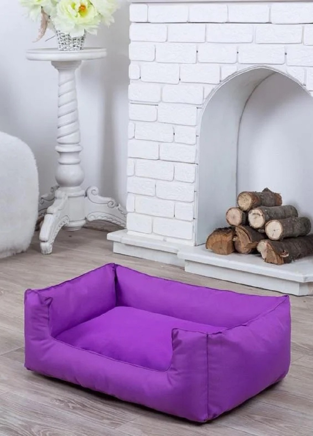 Лежак лежанка для котов и собак спальное место 90х60х20 см (13589-Нов) Фиолетовый Francesco Marconi (251078785)