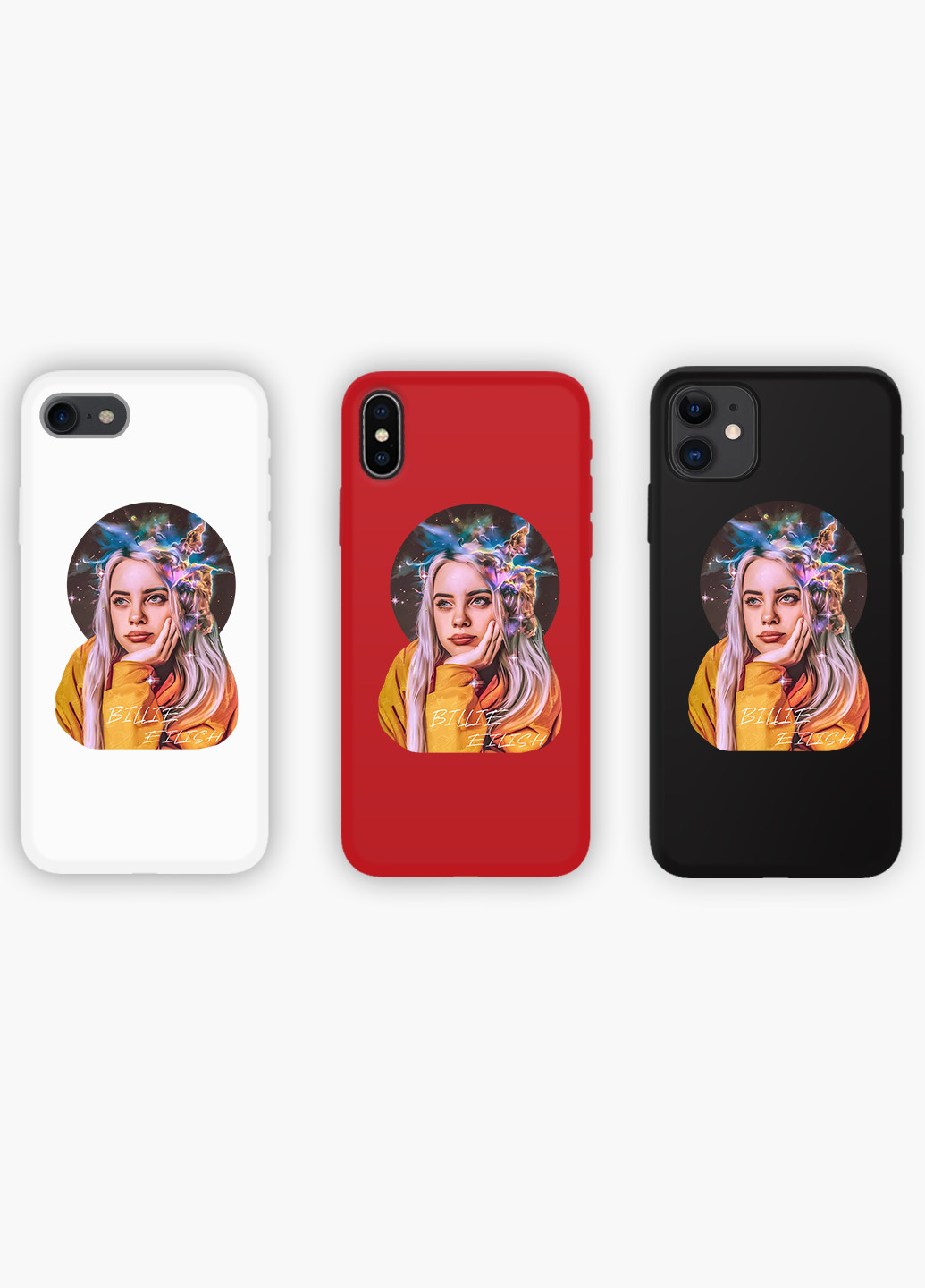 Чехол силиконовый Apple Iphone 8 plus Билли Айлиш (Billie Eilish) (6154-1605) MobiPrint (219536809)