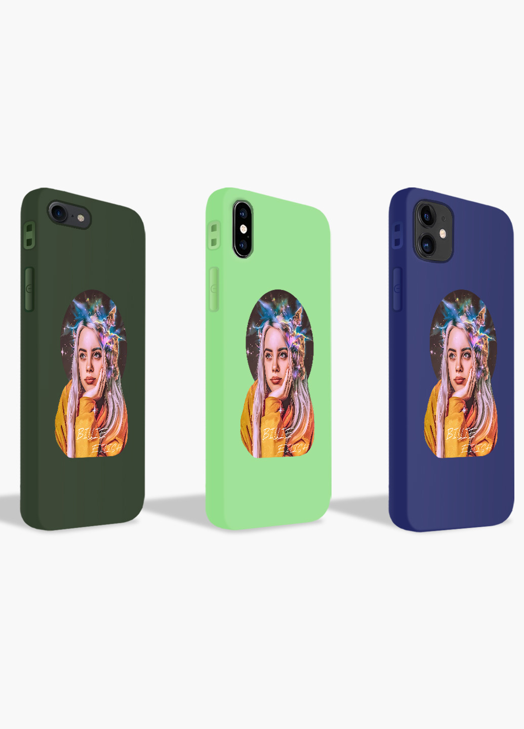 Чехол силиконовый Apple Iphone 8 plus Билли Айлиш (Billie Eilish) (6154-1605) MobiPrint (219536809)