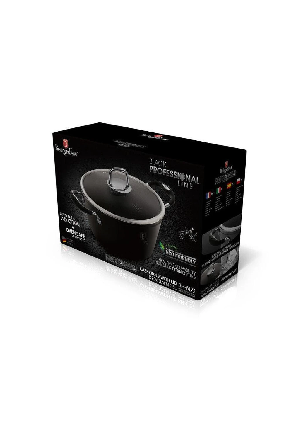 Кастрюля Black Professional Line 2,5 л, 20 см Berlinger Haus (255274310)
