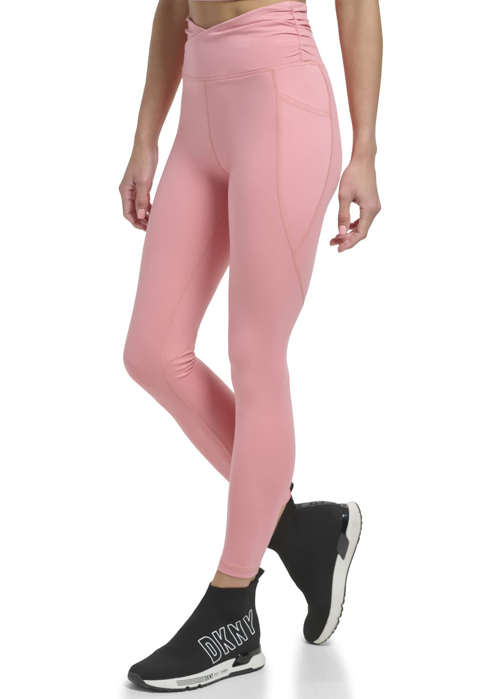 Светло-розовые демисезонные леггинсы DKNY