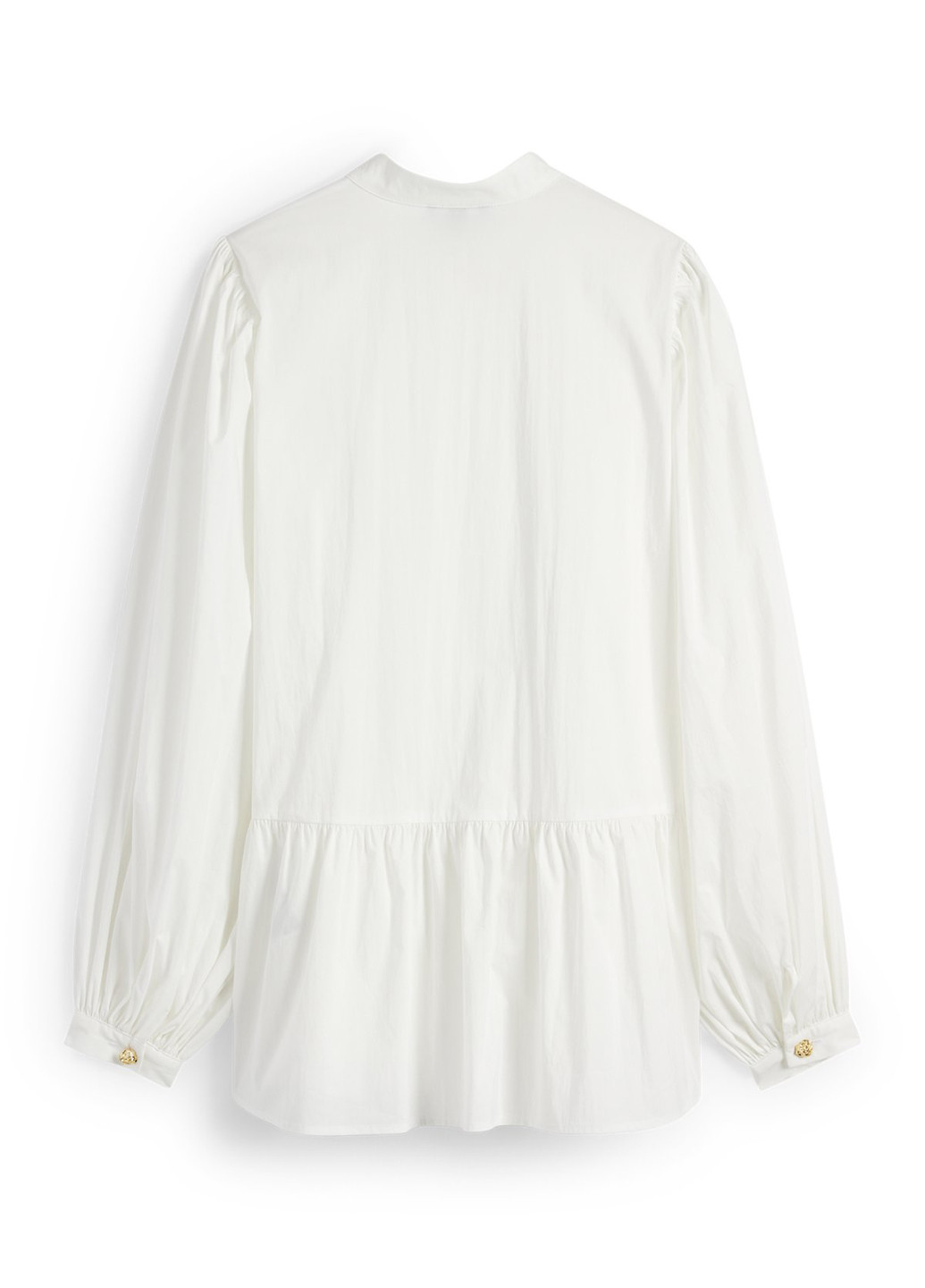 Біла блуза з баскою C&A