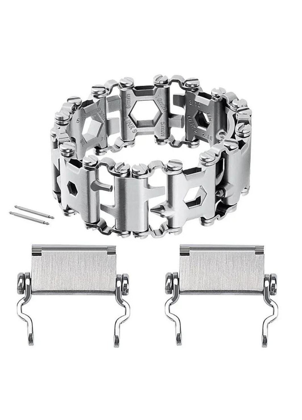 Браслет-мультитул Leatherman Tread Stainless Steel + кріплення на годинник No Brand (254522488)