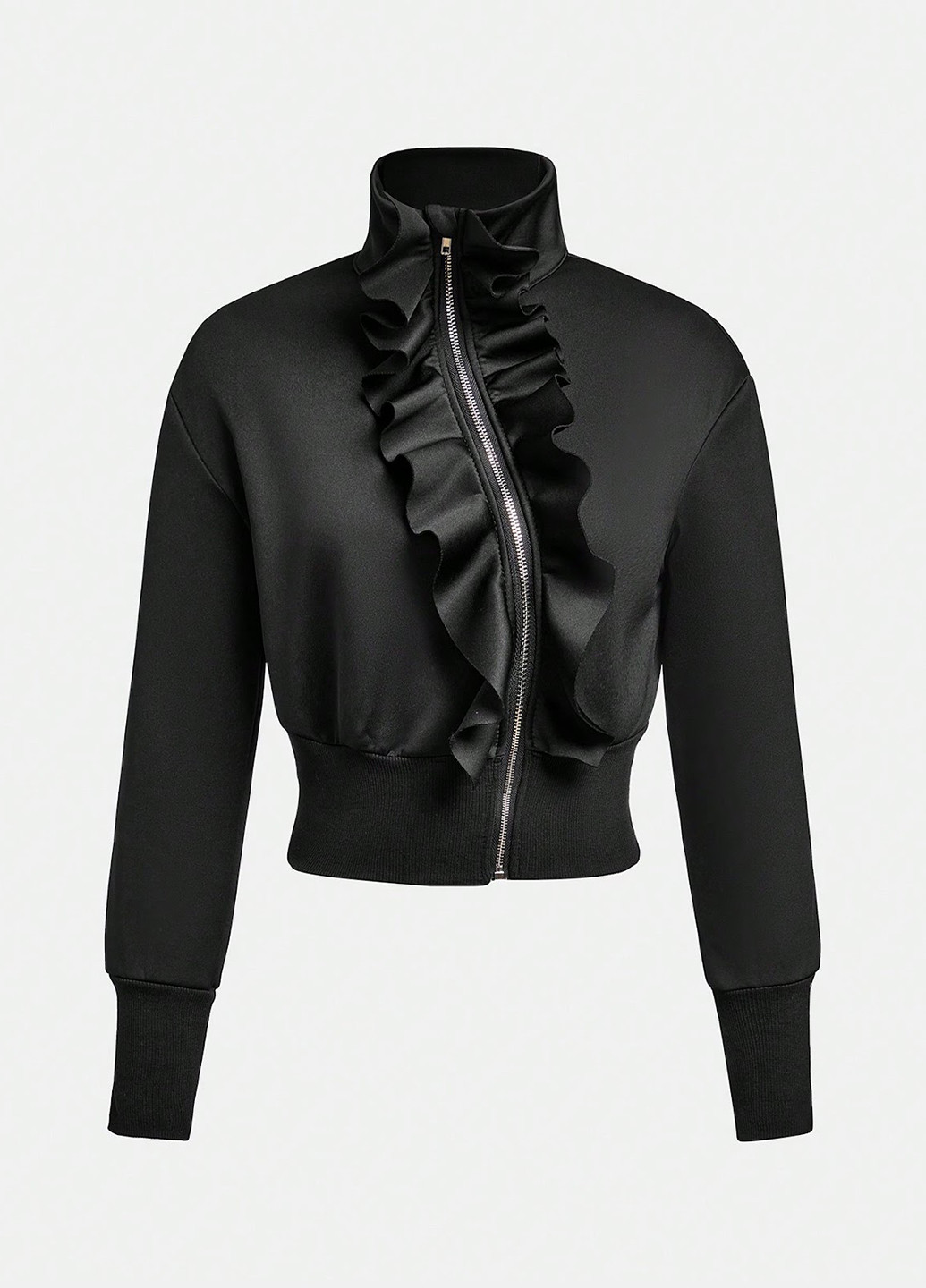 Черная демисезонная куртка SHEIN