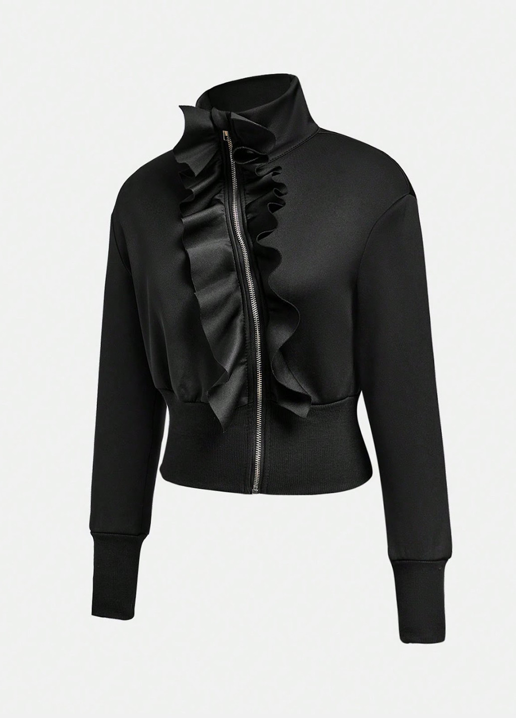 Черная демисезонная куртка SHEIN