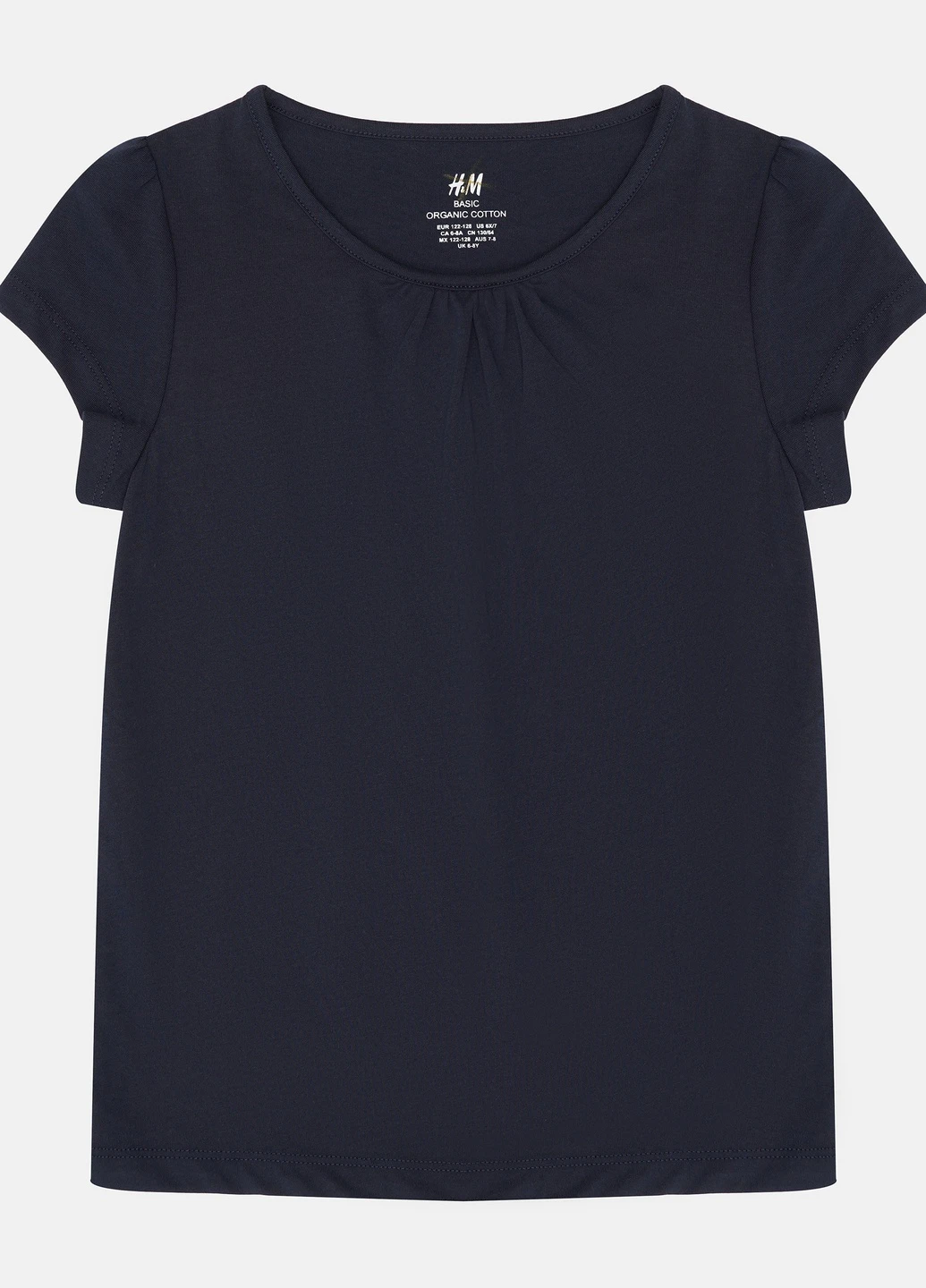 Темно-синяя летняя футболка H&M