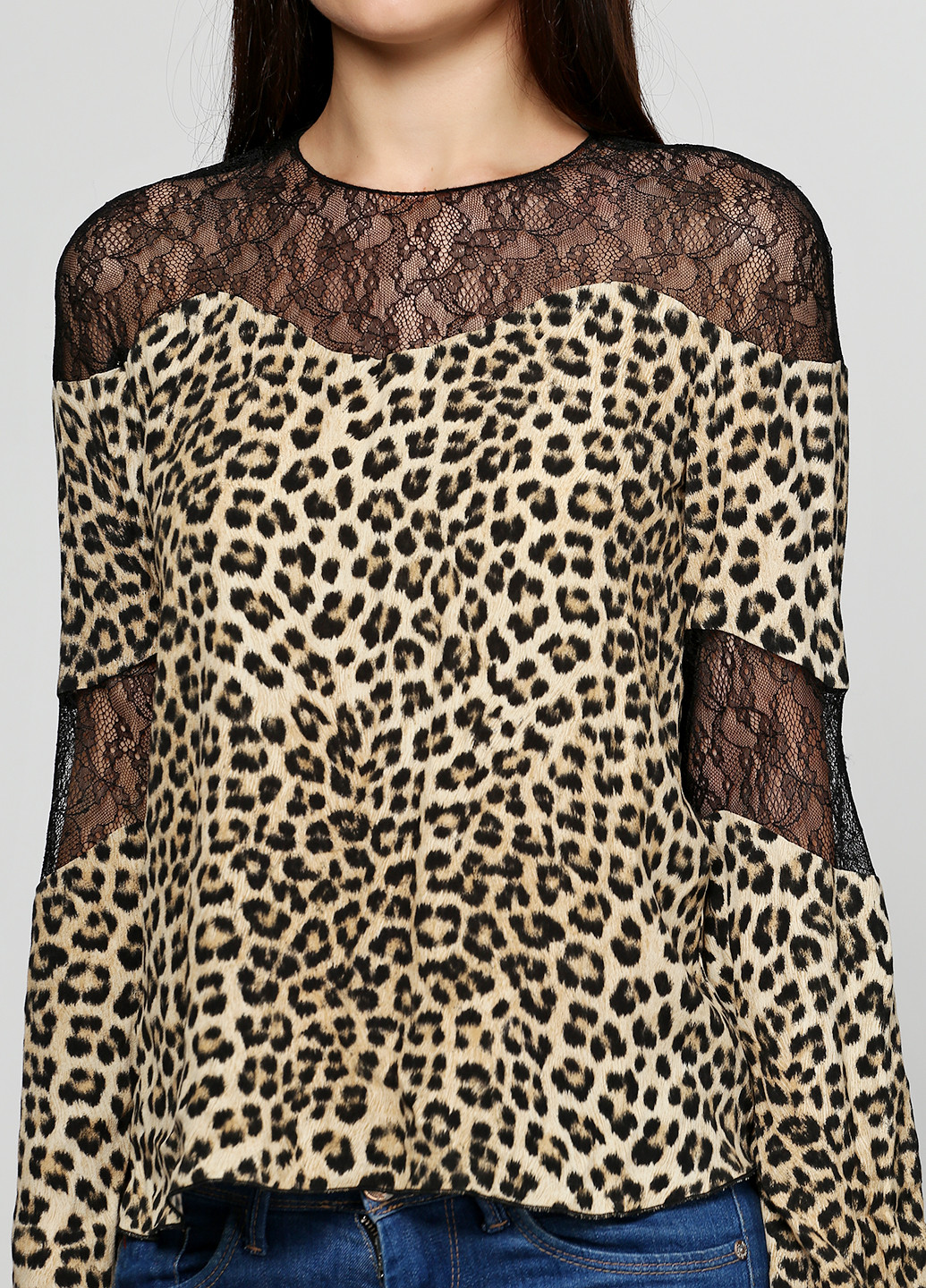 Бежевая демисезонная блуза Zara