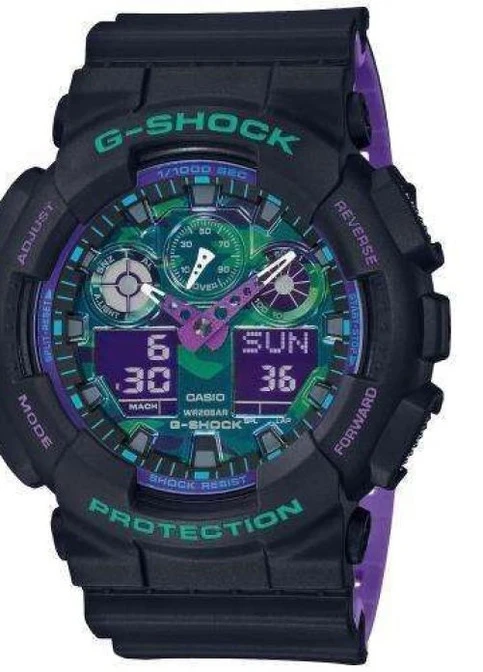 Годинники наручні GA-100BL-1AER спортивні Casio G-Shock (229041776)