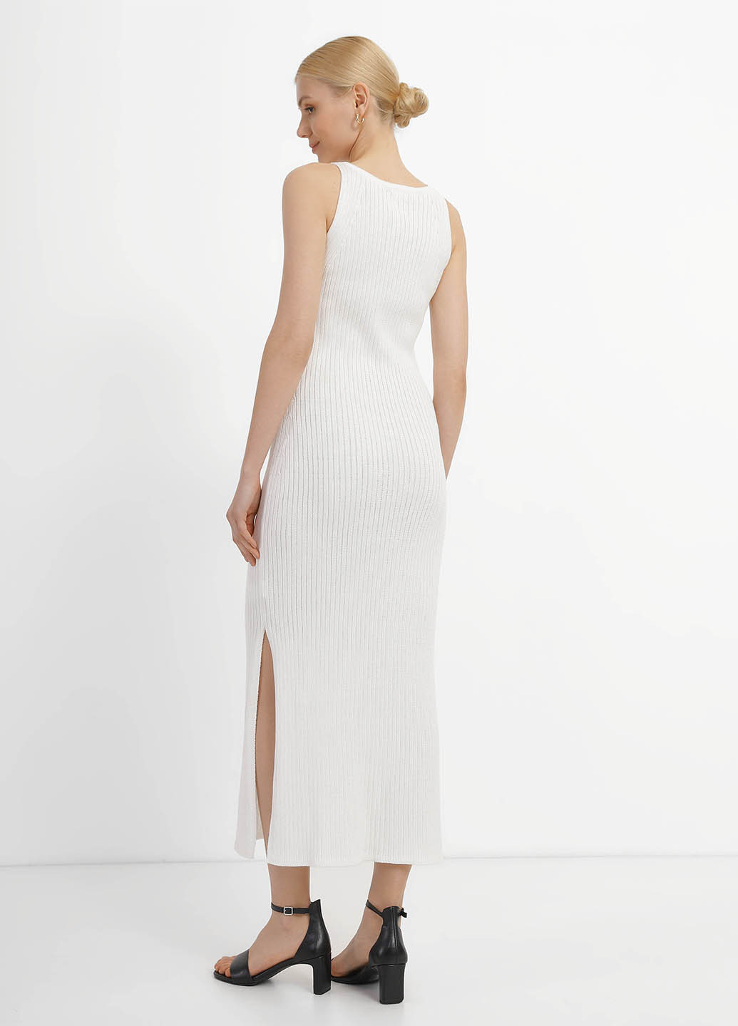Білий кежуал сукня футляр Sewel однотонна