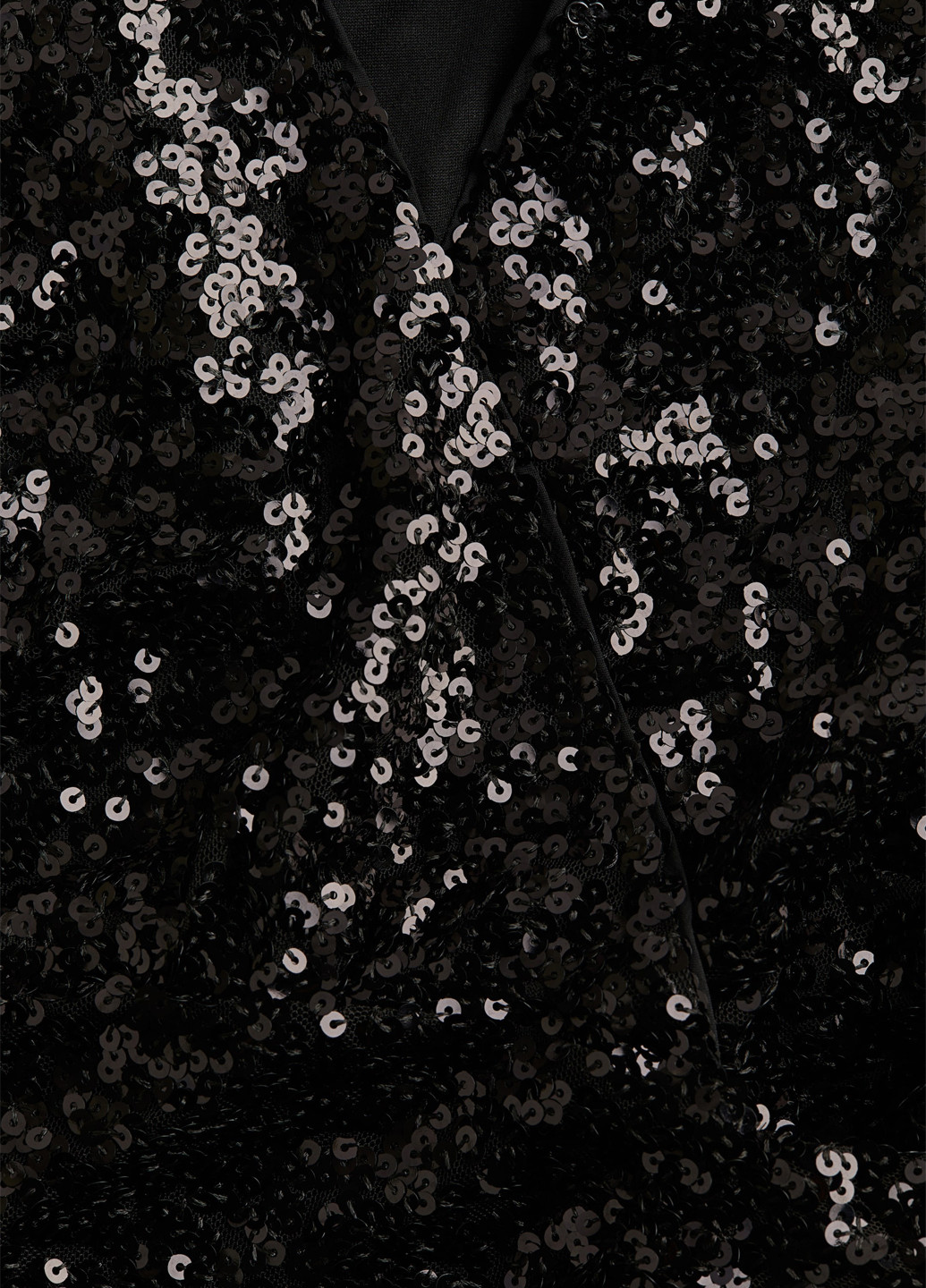 Чорна вечірня сукня на запах H&M однотонна