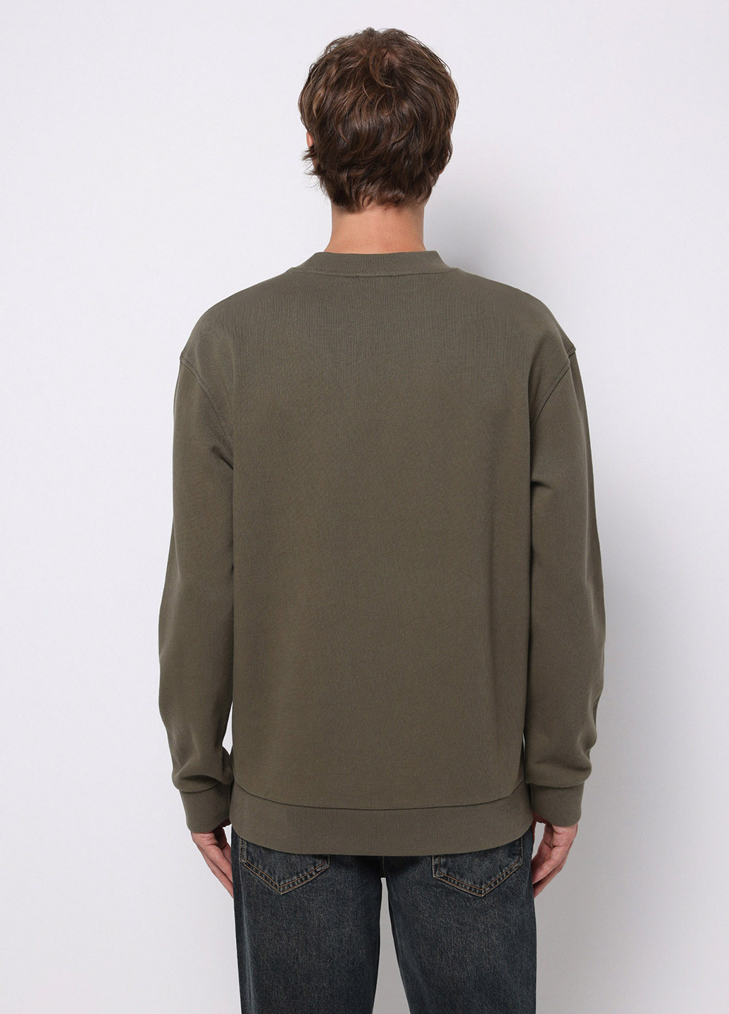 Хакі світшот Colin's однотонний без декору (368128324)