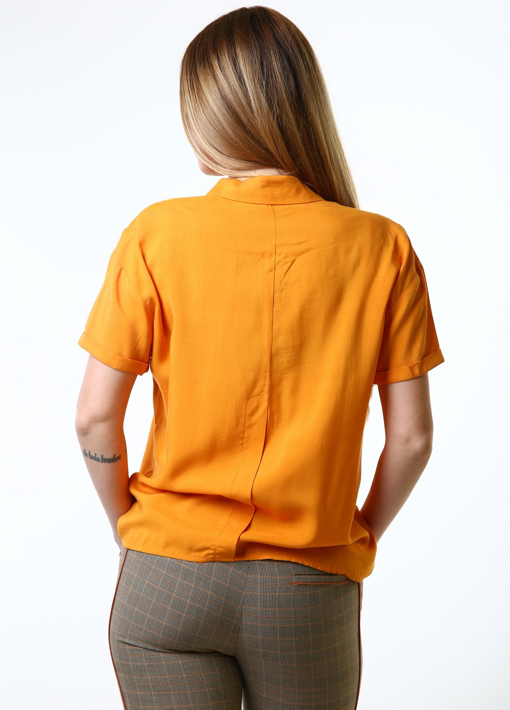 Оранжевая летняя блуза InDresser