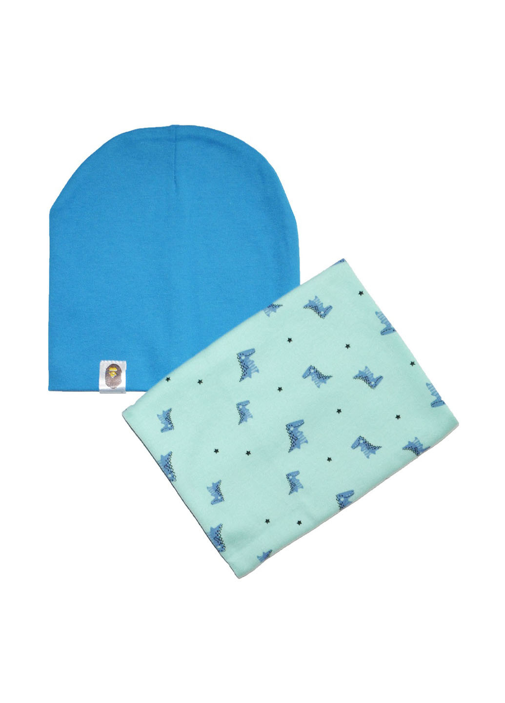 Синий демисезонный комплект (шапка, шарф-снуд) Sweet Hats