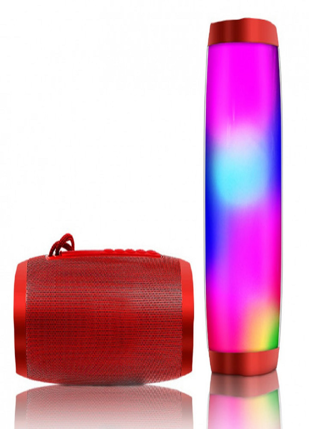 Портативная bluetooth колонка влагостойкая TG-157 Pulse с разноцветной подсветкой Красная VTech (253336645)